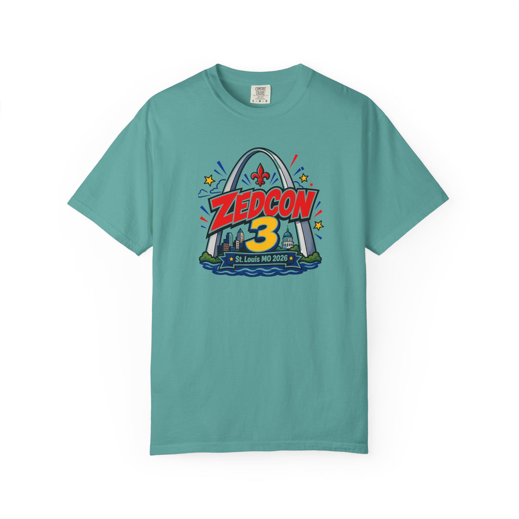 ZEDCON 3 Official Event Tee  St. Louis, MO 2026  Comfort Colors 1717