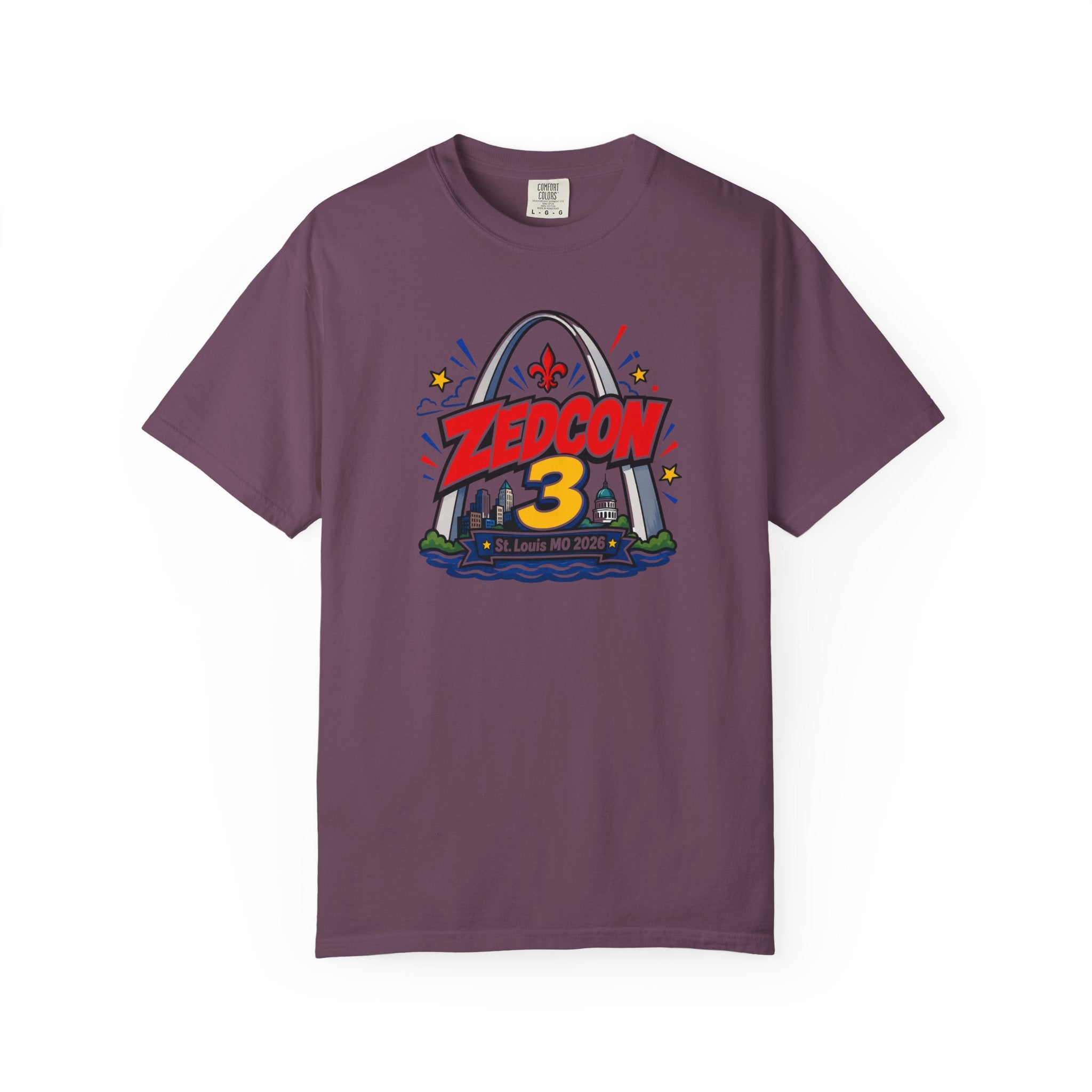 ZEDCON 3 Official Event Tee  St. Louis, MO 2026  Comfort Colors 1717