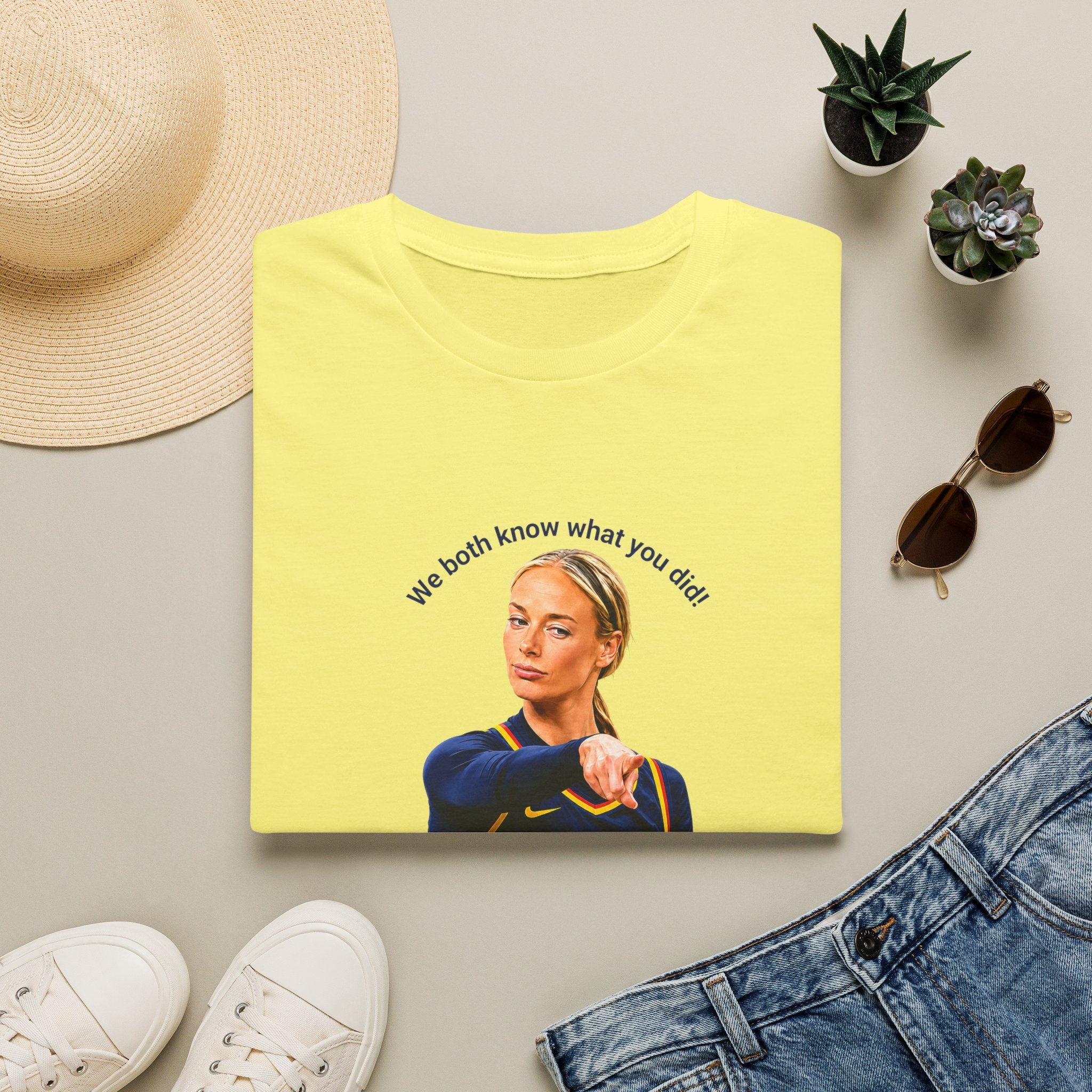 We Both Know What You Did! Funny Pointing Basketball Meme T-Shirt | Unisex Graphic Tee