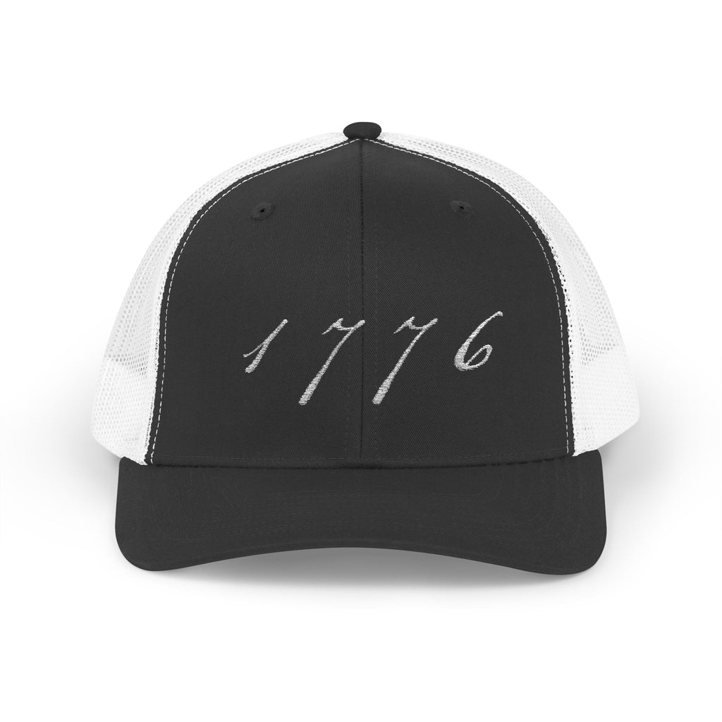 1776 Snapback Trucker Cap | Patriotic Hat | America 250th Anniversary | Founding Era Script | Fourth of July Gift