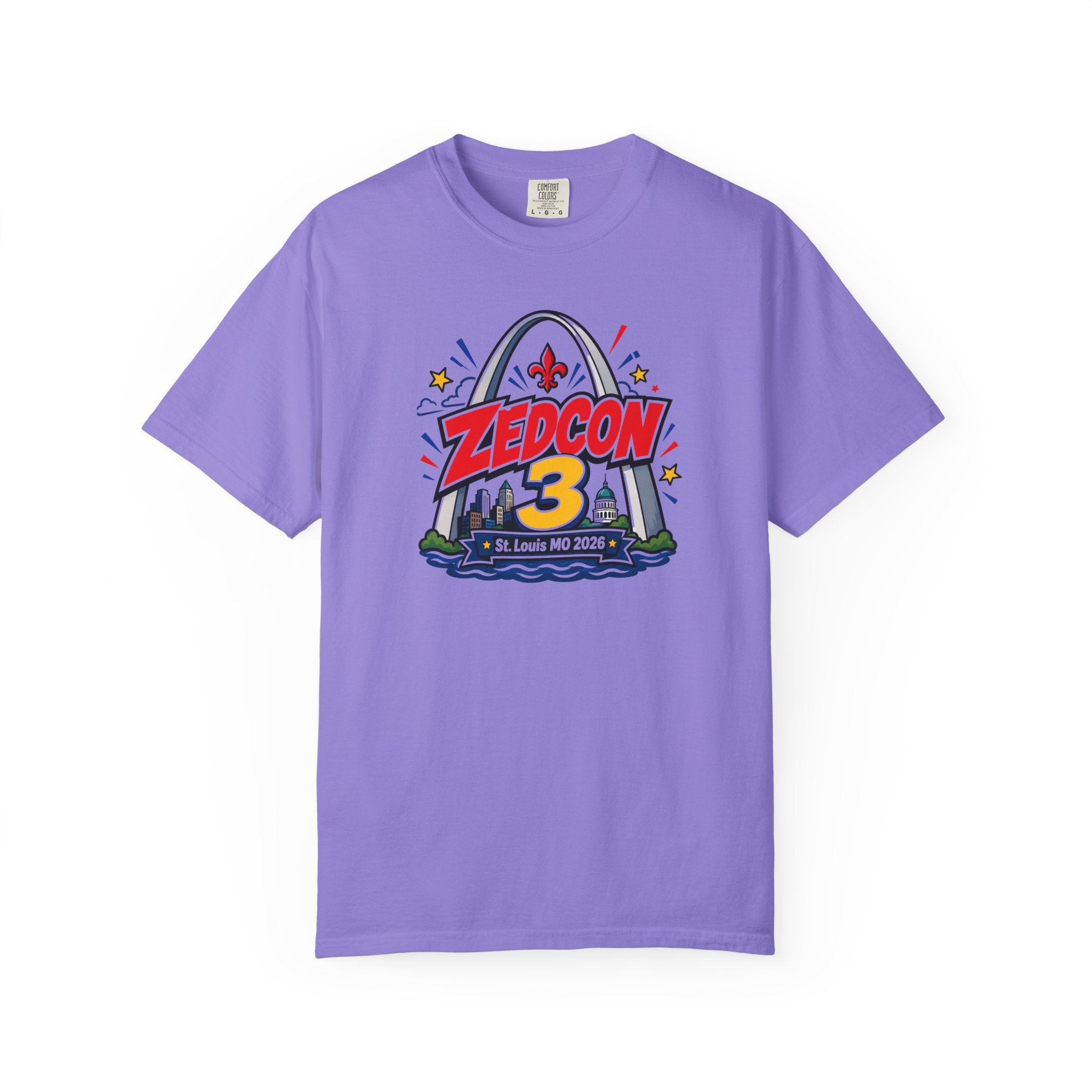 ZEDCON 3 Official Event Tee  St. Louis, MO 2026  Comfort Colors 1717
