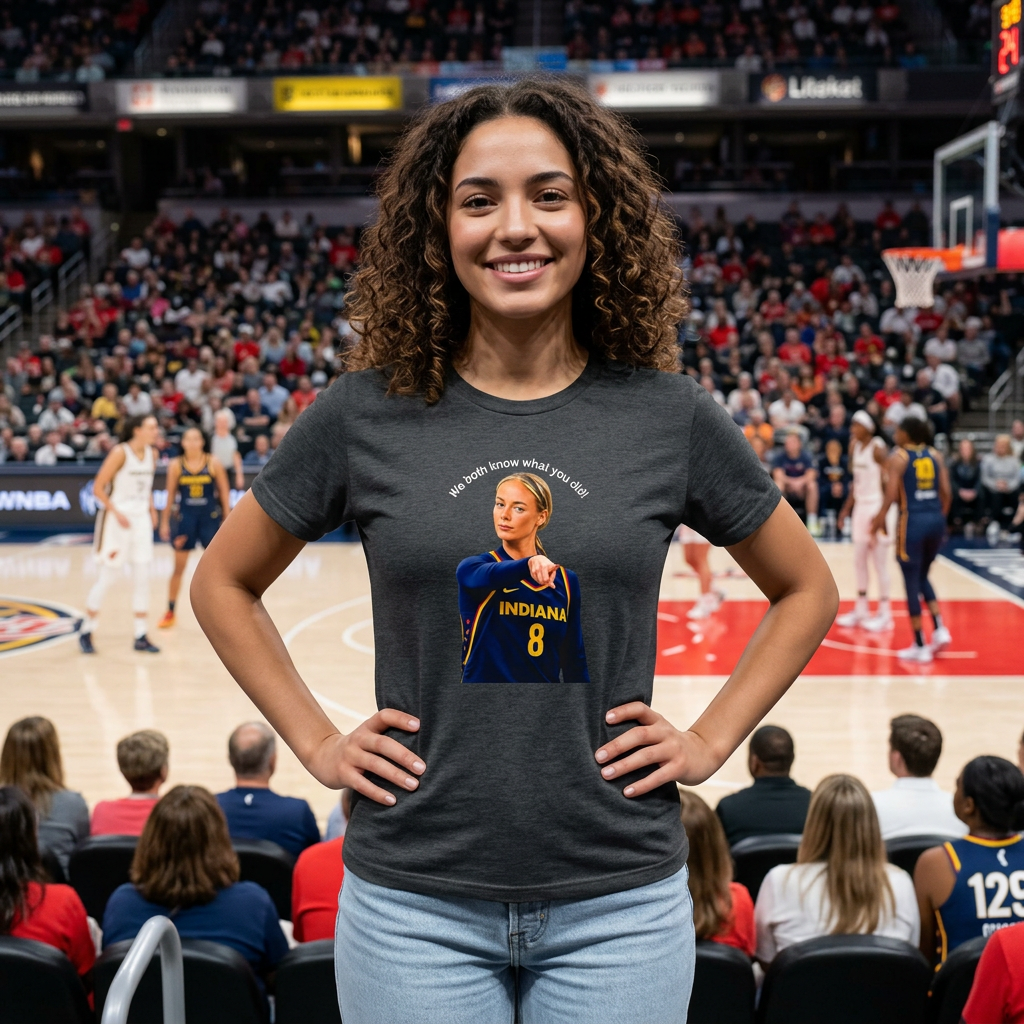 We Both Know What You Did! Funny Pointing Basketball Meme T-Shirt | Unisex Graphic Tee