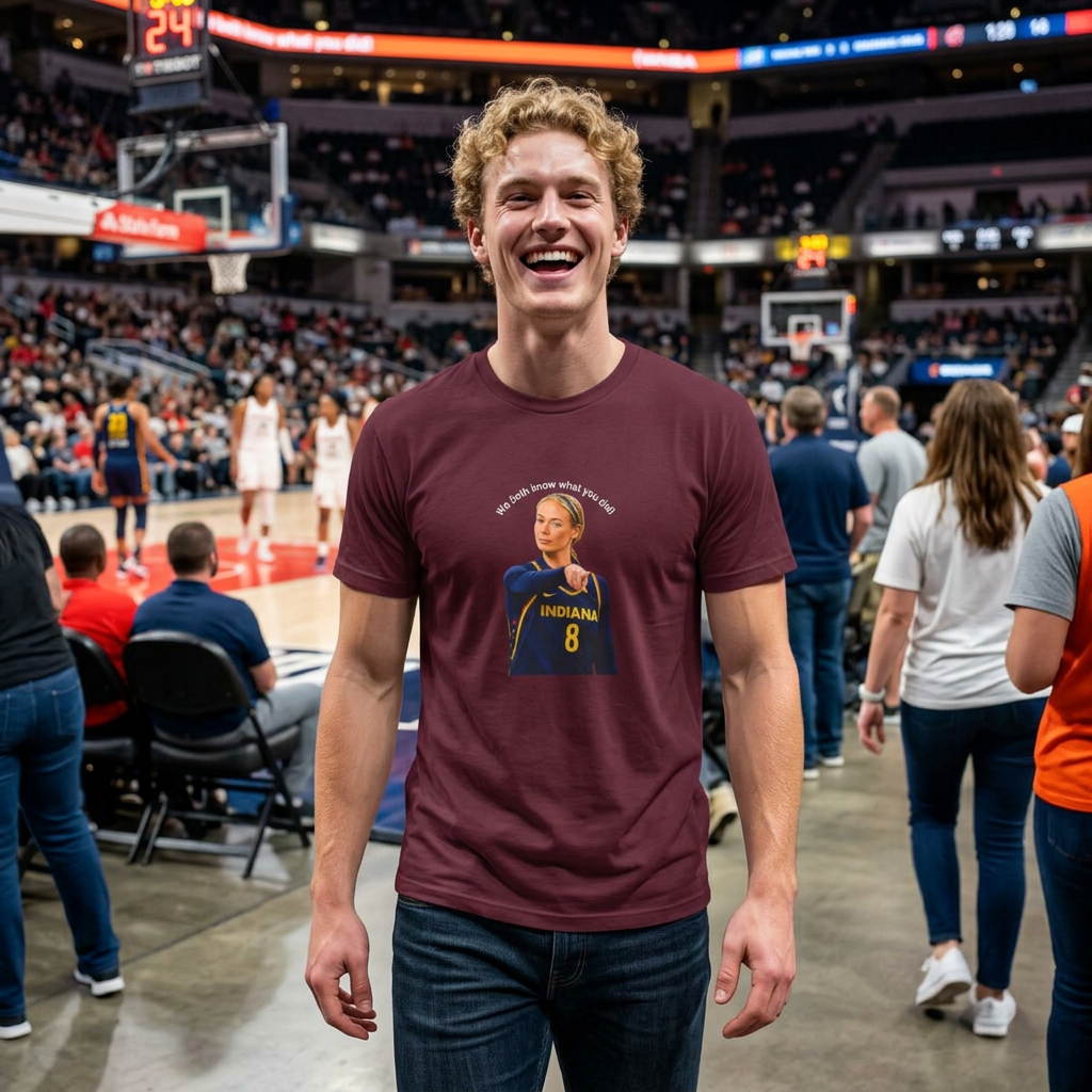 We Both Know What You Did! Funny Pointing Basketball Meme T-Shirt | Unisex Graphic Tee
